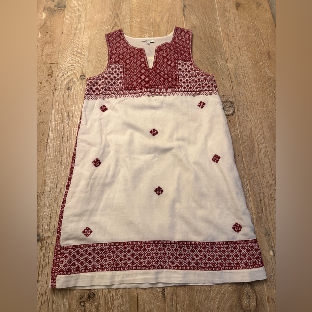 Madewell Stitchmosaic Embroidered Dress Super Soft, Pockets 4